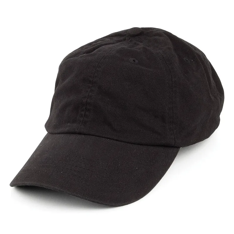 Casquette en Coton Délavé noir