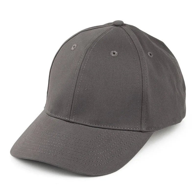 Casquette en Coton Brossé gris