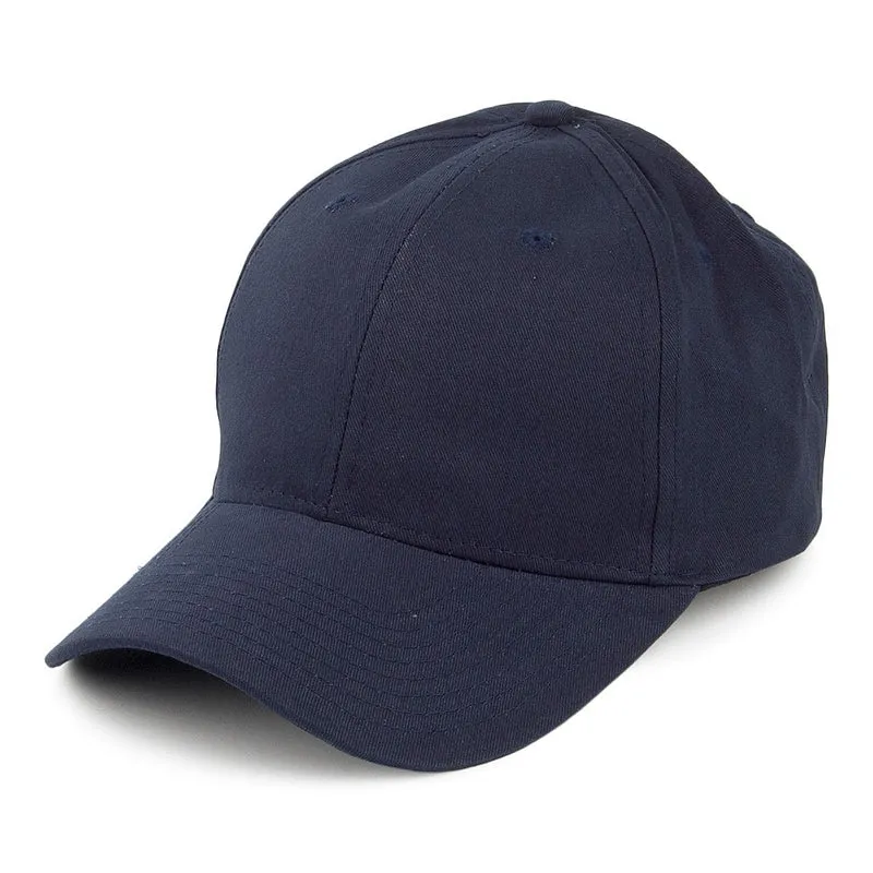 Casquette en Coton Brossé bleu marine