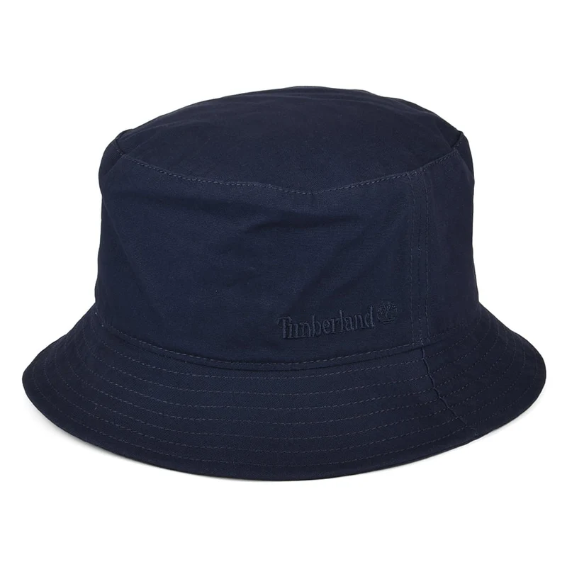 Chapeau Bob en Toile de Coton Peau de Pêche bleu marine TIMBERLAND