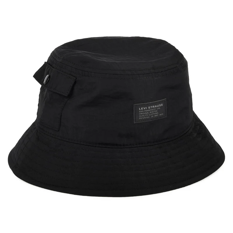Chapeau Bob avec Poche No Horse Pull Logo Patch noir LEVI'S