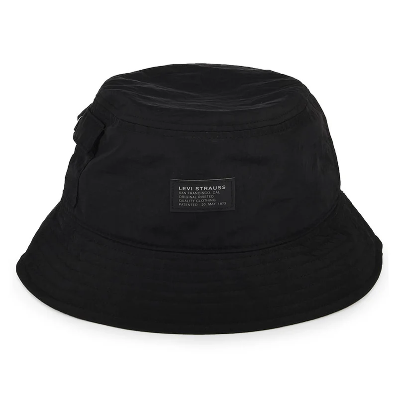 Chapeau Bob avec Poche No Horse Pull Logo Patch noir LEVI'S