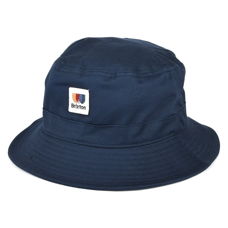 Chapeau Bob en Coton Sergé Pliable Alton bleu BRIXTON