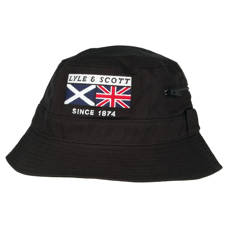 Chapeau Bob Heritage Zip noir LYLE & SCOTT