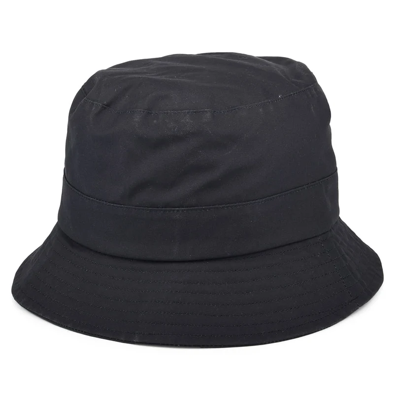Chapeau Bob en Coton Ciré bleu marine CHRISTYS