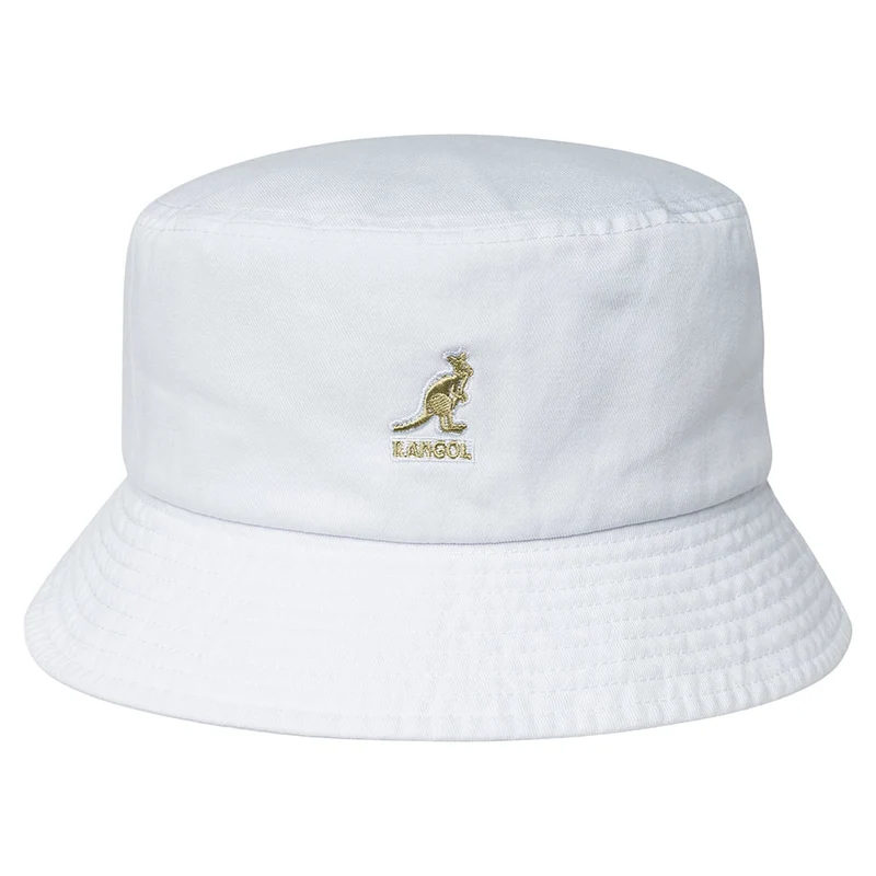 Chapeau Bob en Coton Délavé blanc KANGOL