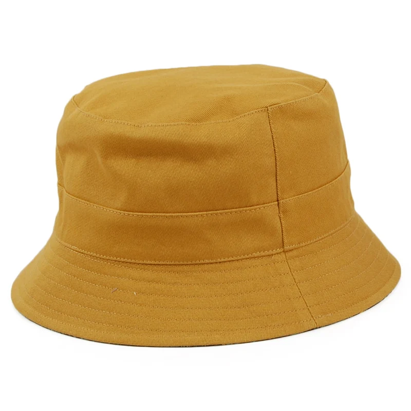 Chapeau Bob en Coton Réversible moutarde FAILSWORTH