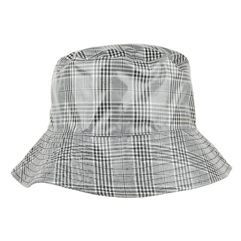 Chapeau de Pluie Tartan Bastia noir-gris SCALA