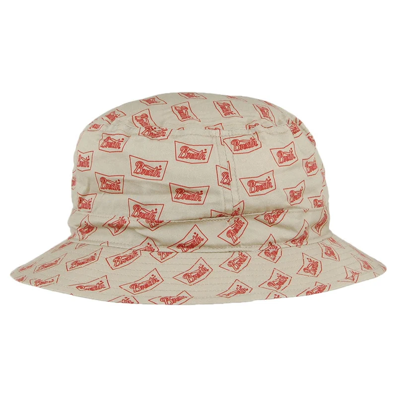 Chapeau Bob en Coton Stith crème-cardinal BRIXTON