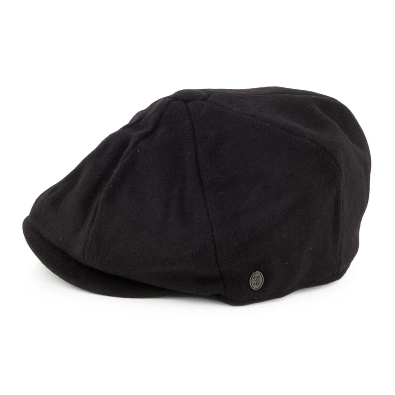 Casquette Gavroche en Pure Laine Harlem noir JAXON & JAMES