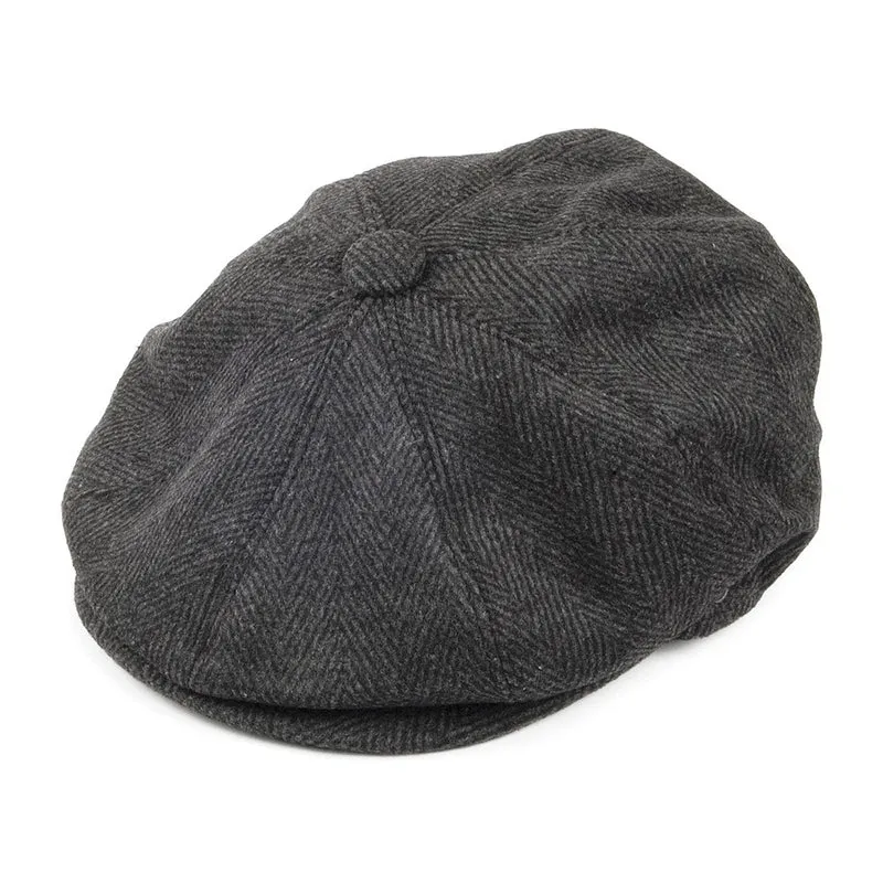 Casquette Gavroche à Chevrons anthracite JAXON & JAMES