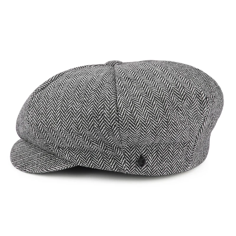 Casquette Gavroche La Grosse Pomme à Chevrons gris JAXON & JAMES