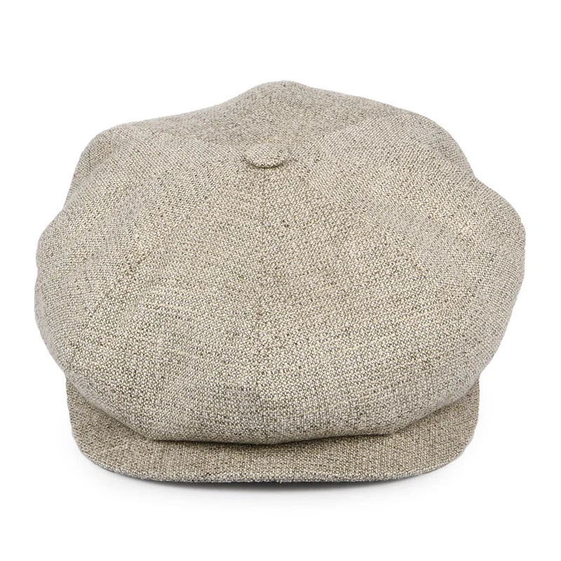 Casquette Gavroche en Lin Mélangé beige sable CITY SPORT