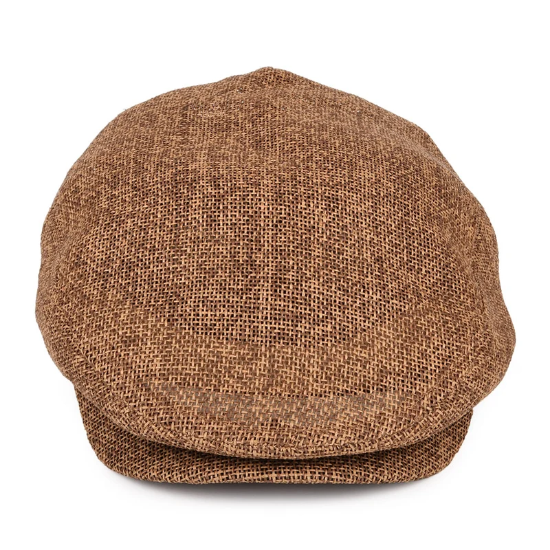 Casquette Plate en Paille Hooligan toffee BRIXTON