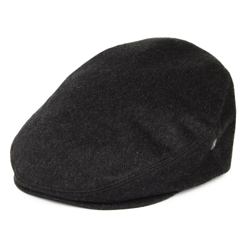 Casquette Plate en Pur Cachemire anthracite CITY SPORT