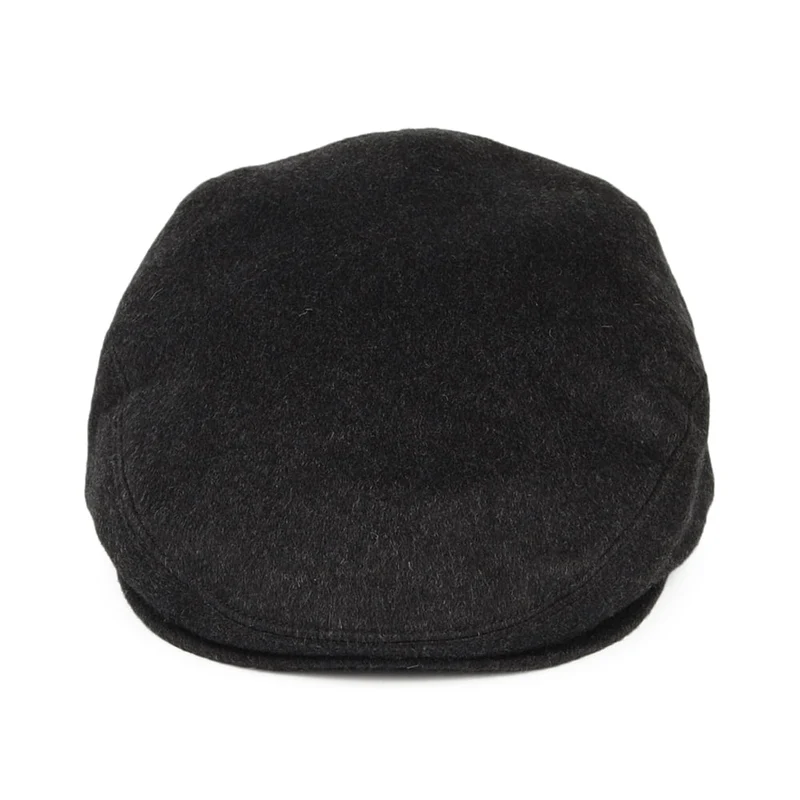Casquette Plate en Pur Cachemire anthracite CITY SPORT