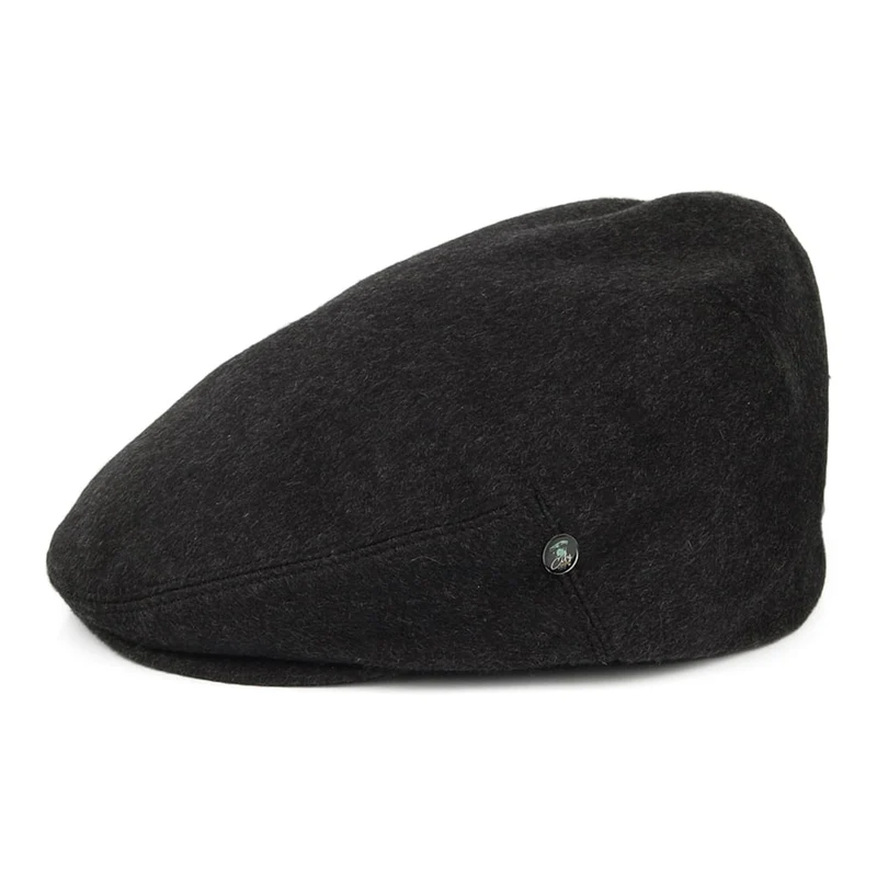 Casquette Plate en Pur Cachemire anthracite CITY SPORT