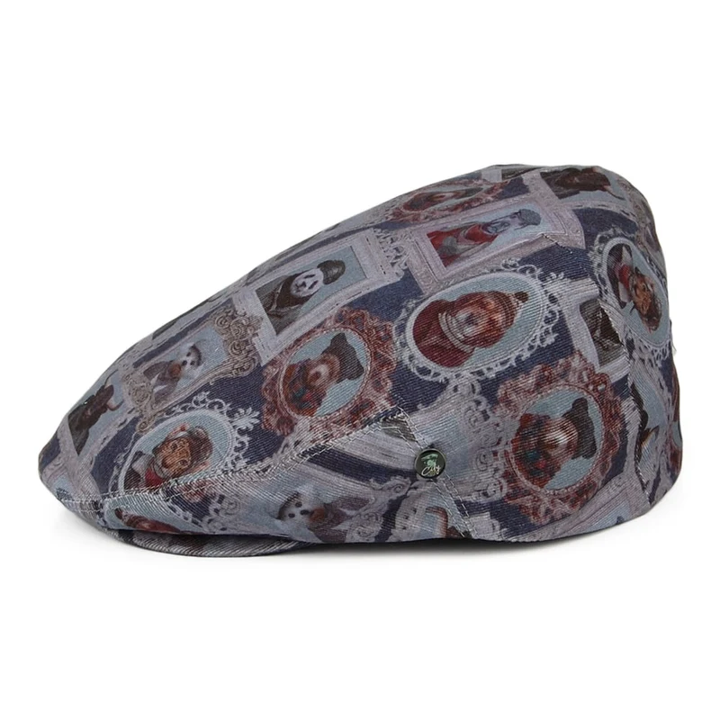 Casquette Plate Animal Portrait bleu-gris CITY SPORT