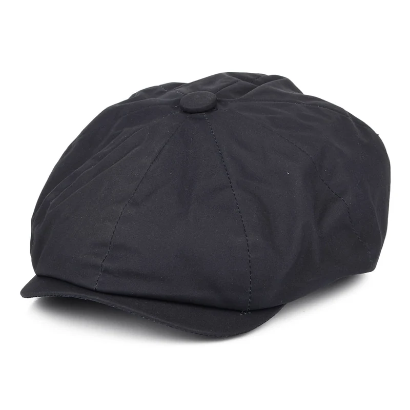 Casquette Gavroche en Coton Ciré bleu marine CHRISTYS