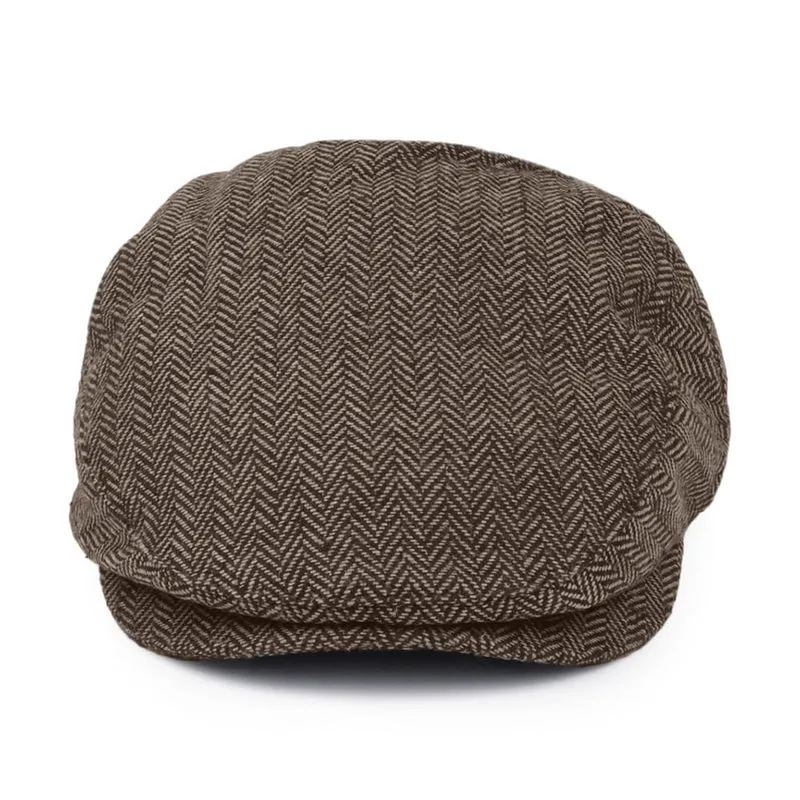 Casquette Plate à Chevrons Hooligan marron-khaki BRIXTON