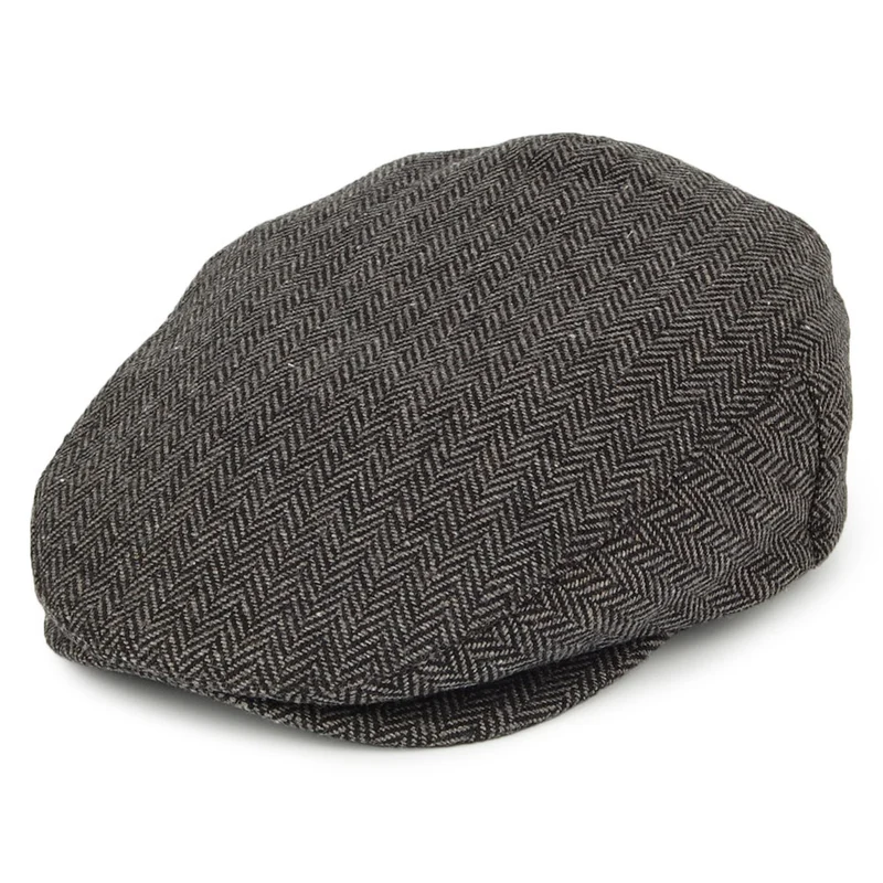 Casquette Plate à Chevrons Hooligan gris-noir BRIXTON