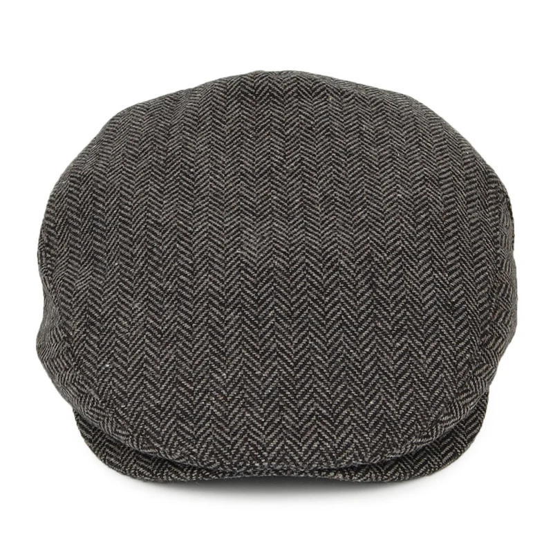 Casquette Plate à Chevrons Hooligan gris-noir BRIXTON