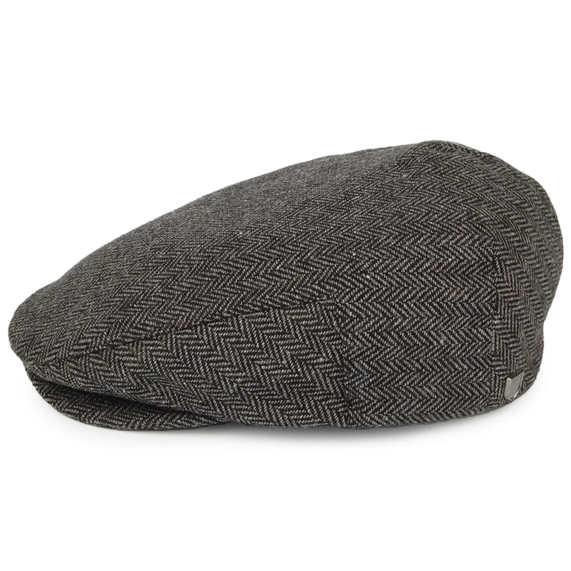 Casquette Plate à Chevrons Hooligan gris-noir BRIXTON