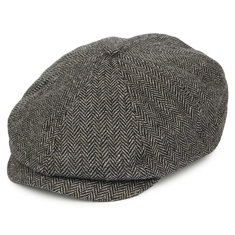 Casquette Gavroche à Chevrons Brood gris-noir BRIXTON