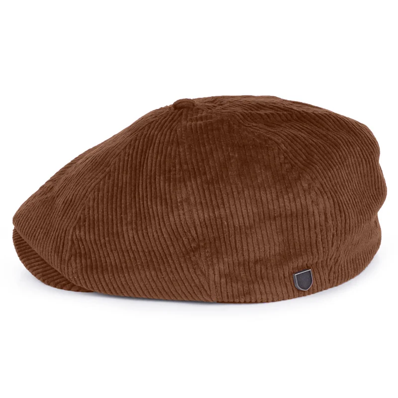 Casquette Gavroche en Velours Côtelé Brood ambre BRIXTON