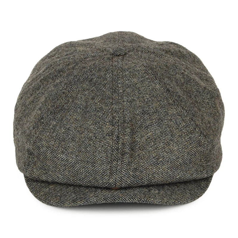 Casquette Gavroche en Tweed Brood bleu-gris BRIXTON