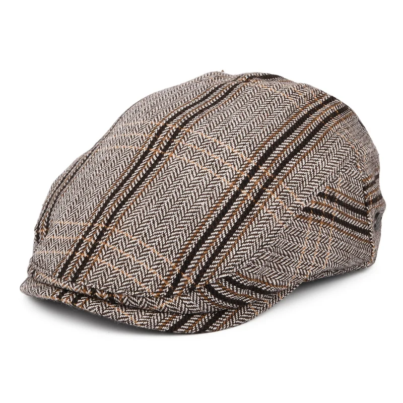 Casquette Plate à Rayures Byram marron BAILEY