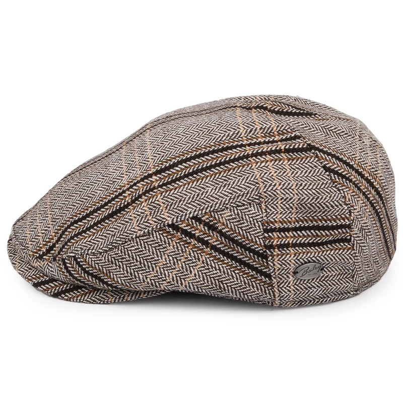 Casquette Plate à Rayures Byram marron BAILEY
