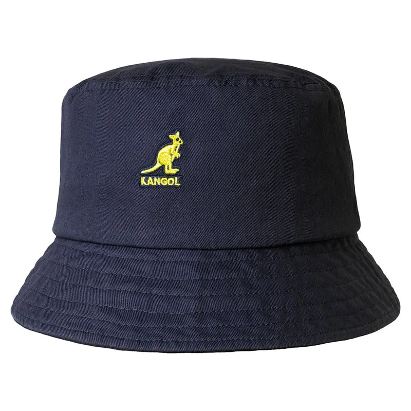 Chapeau Bob en Coton Délavé bleu marine KANGOL