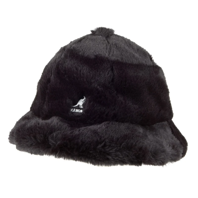 Chapeau Bob en Fausse Fourrure Casual noir KANGOL