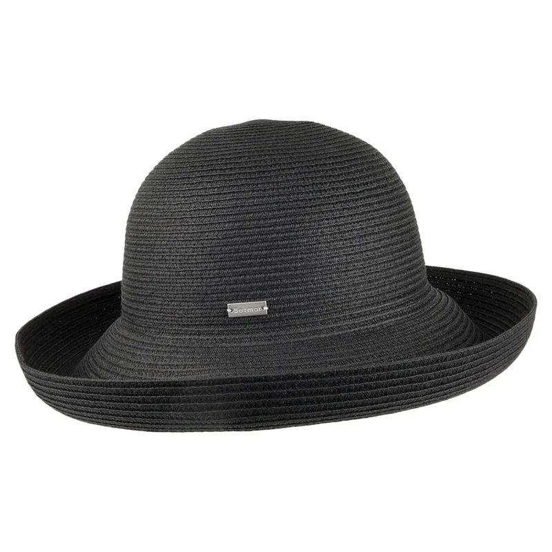 Chapeau Été Classic Roll Up noir BETMAR