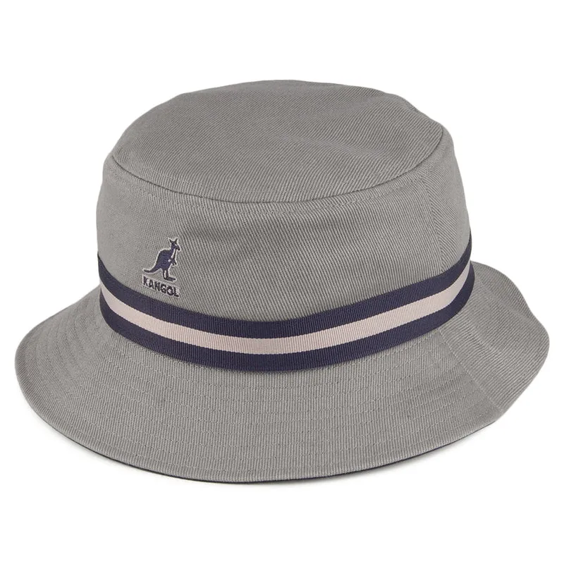 Chapeau Bob Stripe Lahinch gris KANGOL