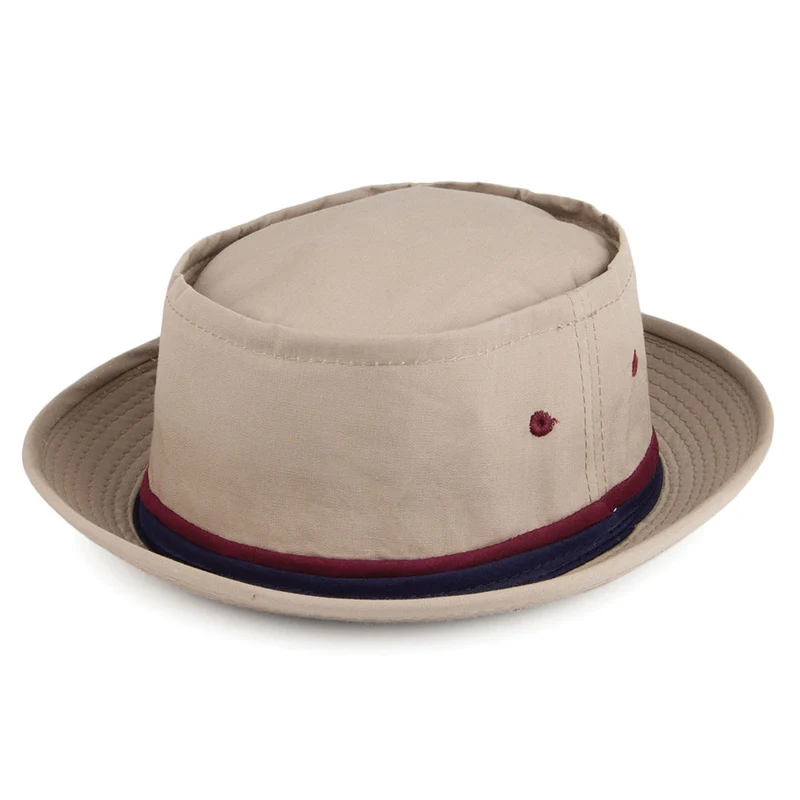 Chapeau Bob Pliable beige sable DORFMAN PACIFIC