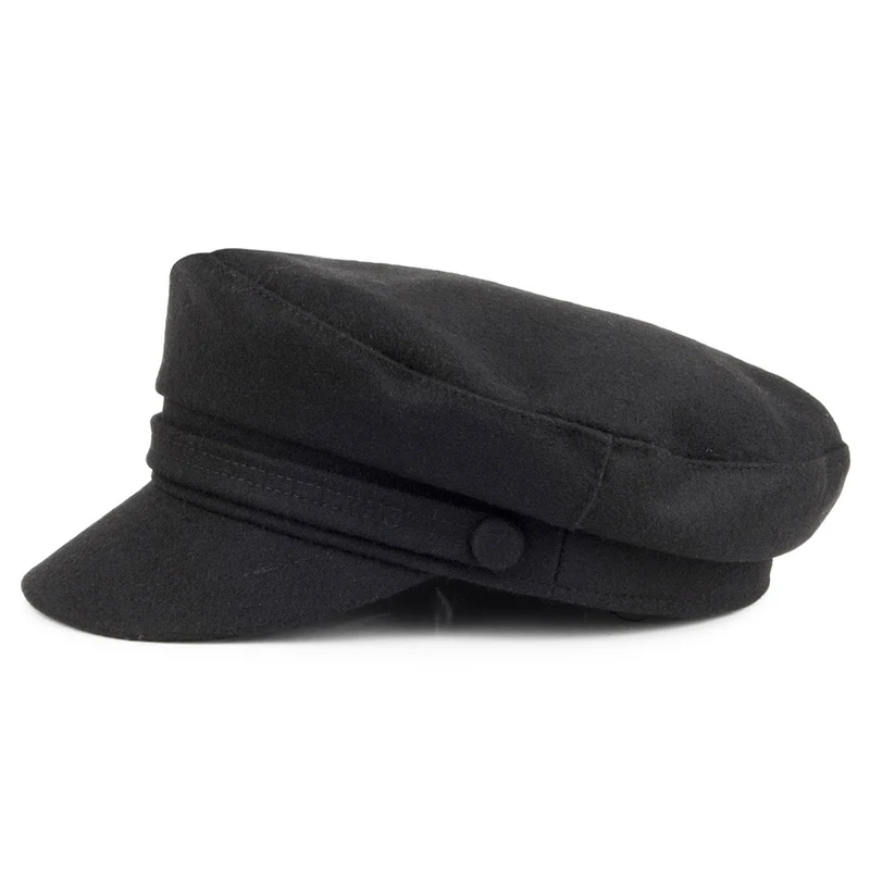 Casquette de Marin en Laine Mélangée noir JAXON & JAMES