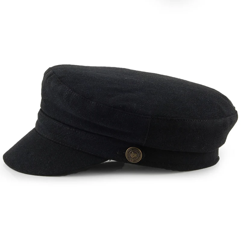 Casquette de Marin en Lin Épais Paddington noir CHRISTYS