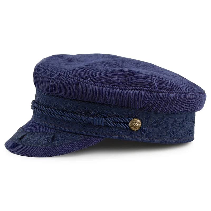 Casquette de Marin Fiddler Striée Albany bleu marine BRIXTON