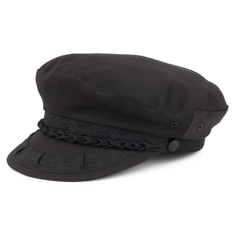 Casquette de Marin Grec en Coton Classic noir JAXON & JAMES