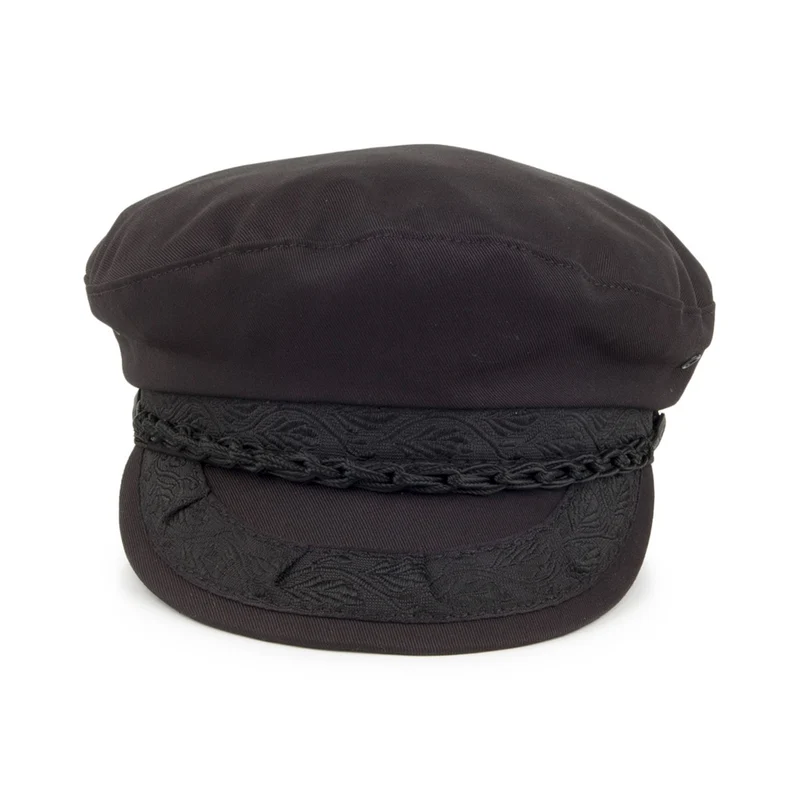 Casquette de Marin Grec en Coton Classic noir JAXON & JAMES
