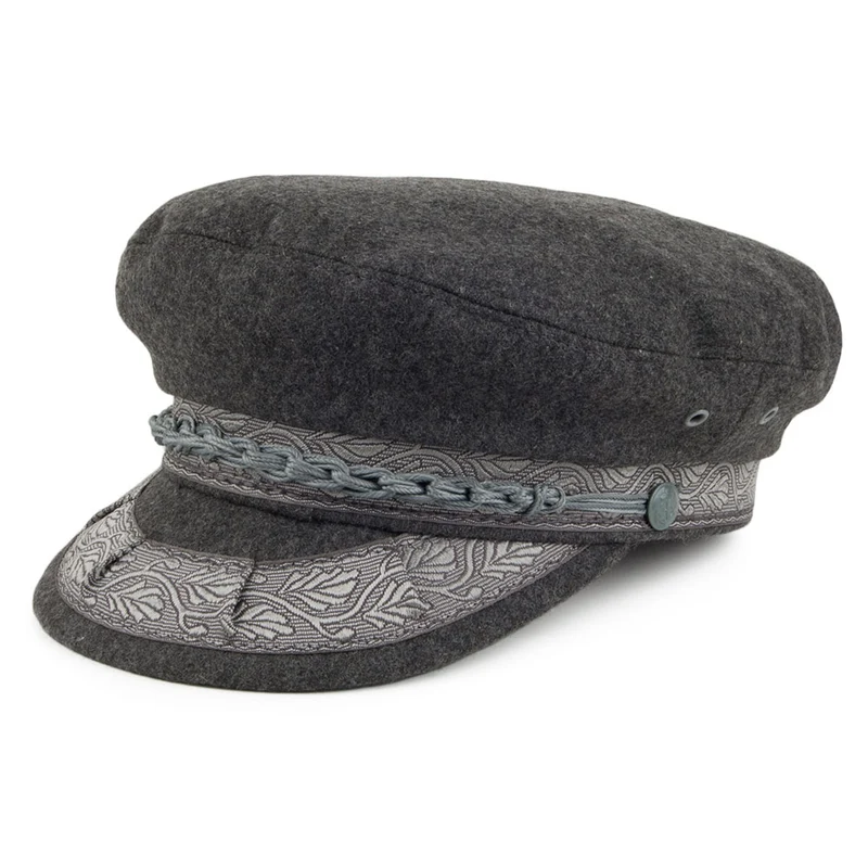 Casquette de Marin en Laine Classic gris JAXON & JAMES