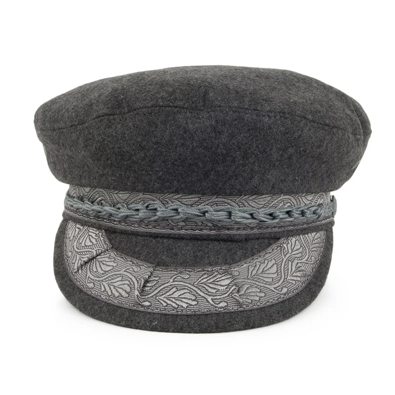 Casquette de Marin en Laine Classic gris JAXON & JAMES