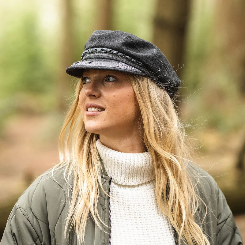 Casquette de Marin en Laine Classic gris JAXON & JAMES