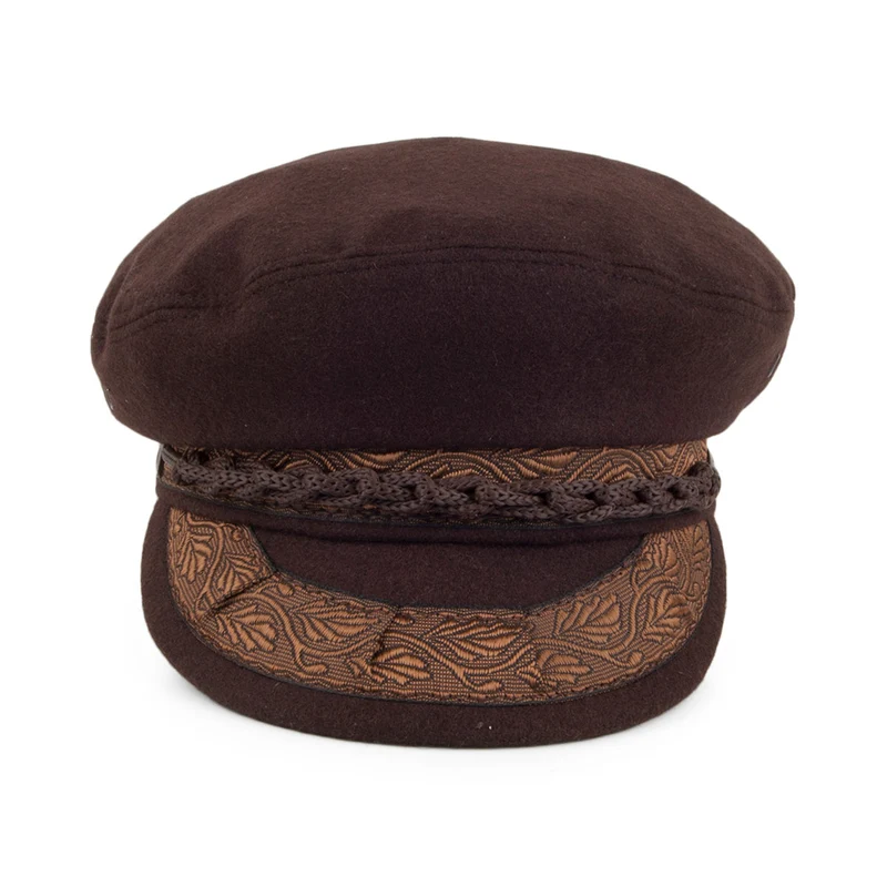 Casquette de Marin en Laine Classic marron JAXON & JAMES