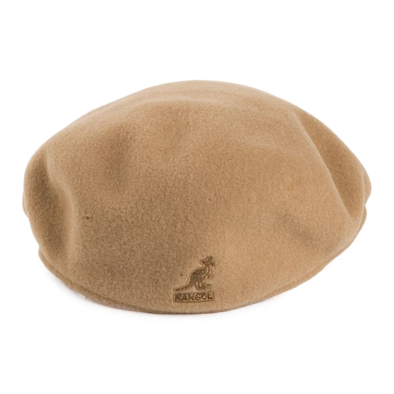 Casquette Plate en Laine 504 camel KANGOL