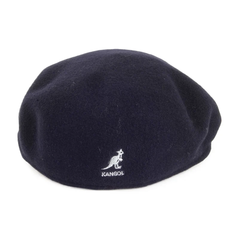Casquette Plate en Laine 504 bleu marine KANGOL