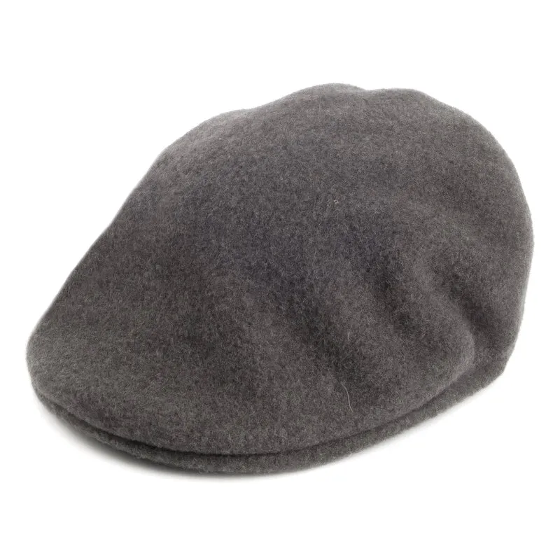 Casquette Plate en Laine 504 flanelle foncée KANGOL