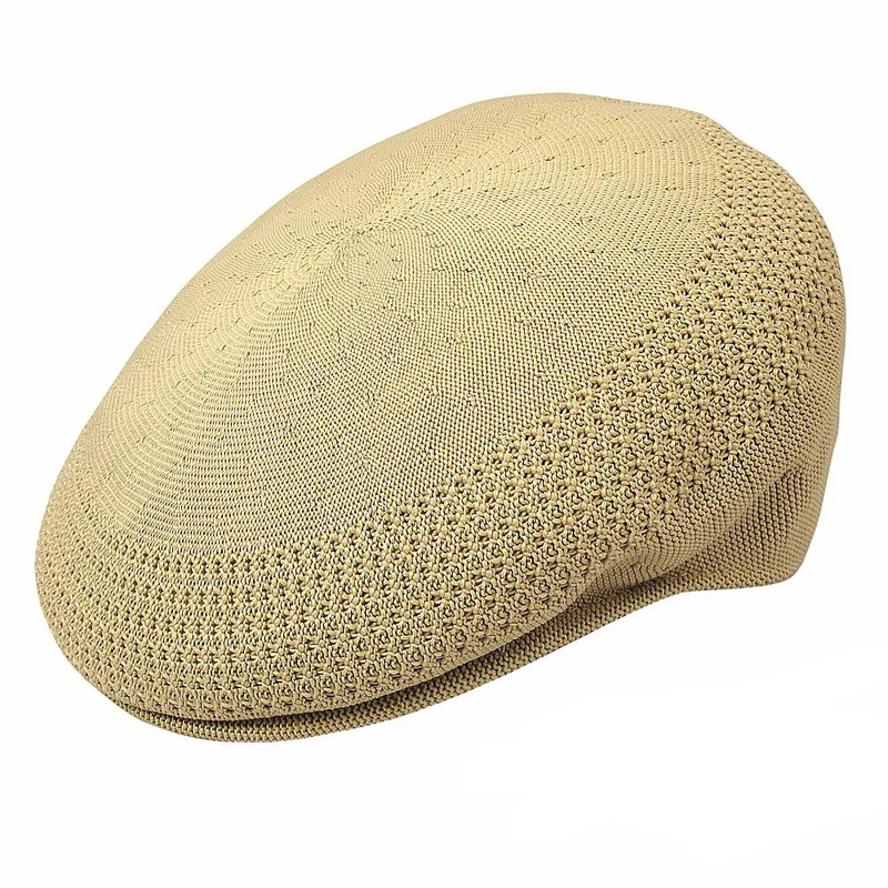 Casquette Plate en Tropic 504 Ventair beige KANGOL